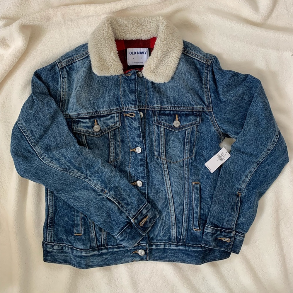 *NEW*  Flannel-Lined Jean Jacket with Sherpa Collar
